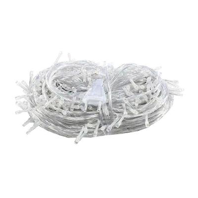 Pisca De Natal 100 Leds Luz Branca 8 Funções Fio Transparente 9,2m 220v