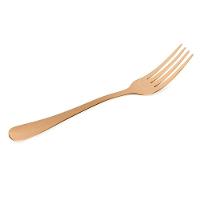 Kit Jogo De Garfo Gold Rose Refeição 12pç Inox Rústico Luxo - 3