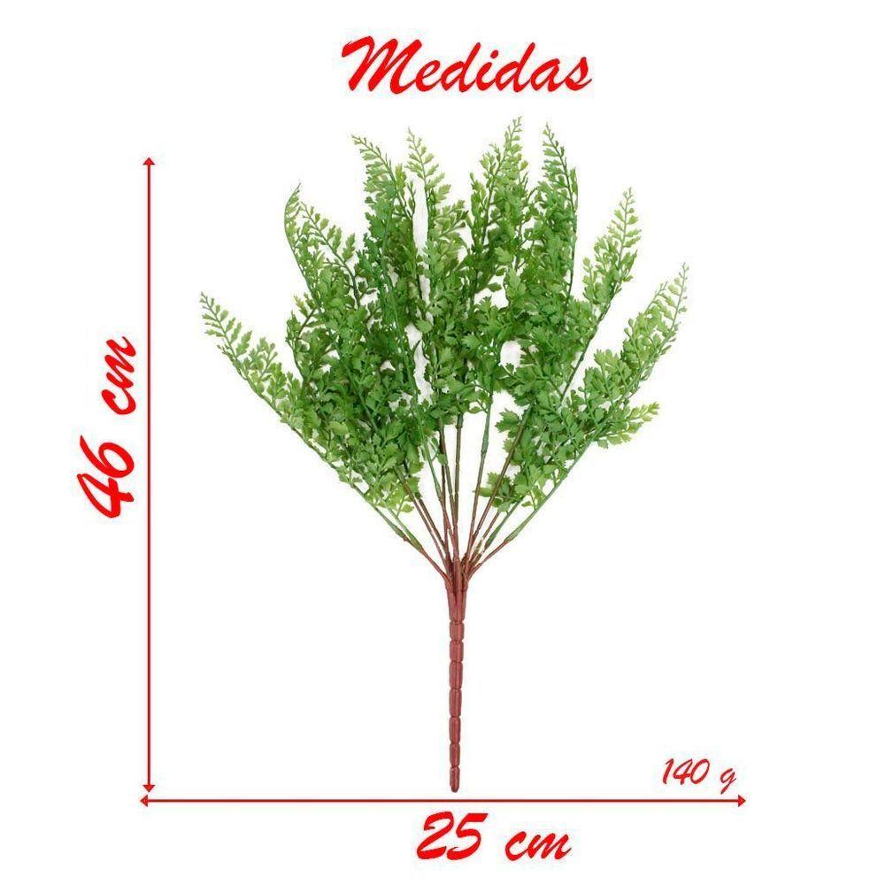 2 Ramos Artificial Salsinha Flor Plantas Com 13 Galhos 46cm - 2