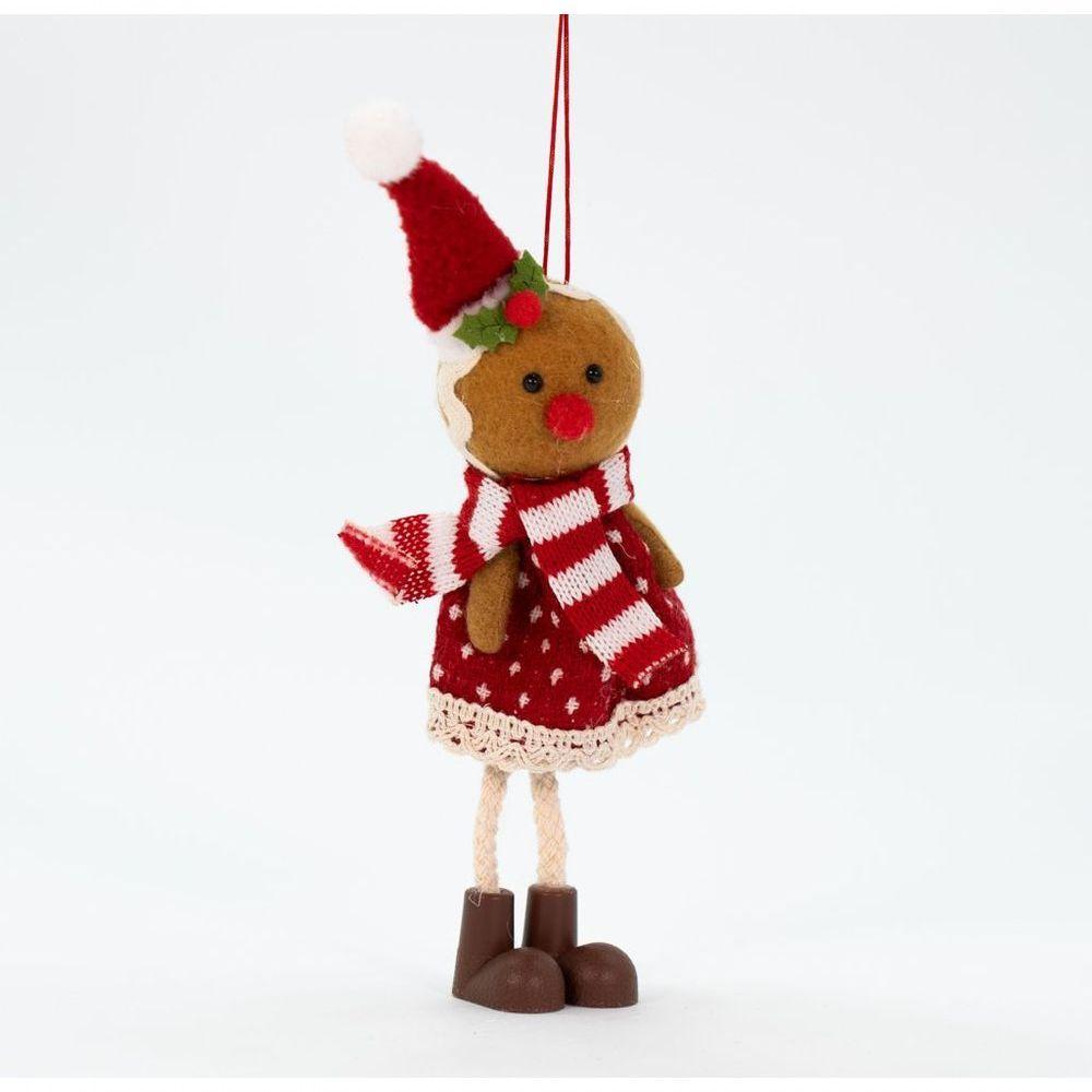 Kit Decoração Para árvore De Natal 9 Biscoitos Pendente 17cm - 4