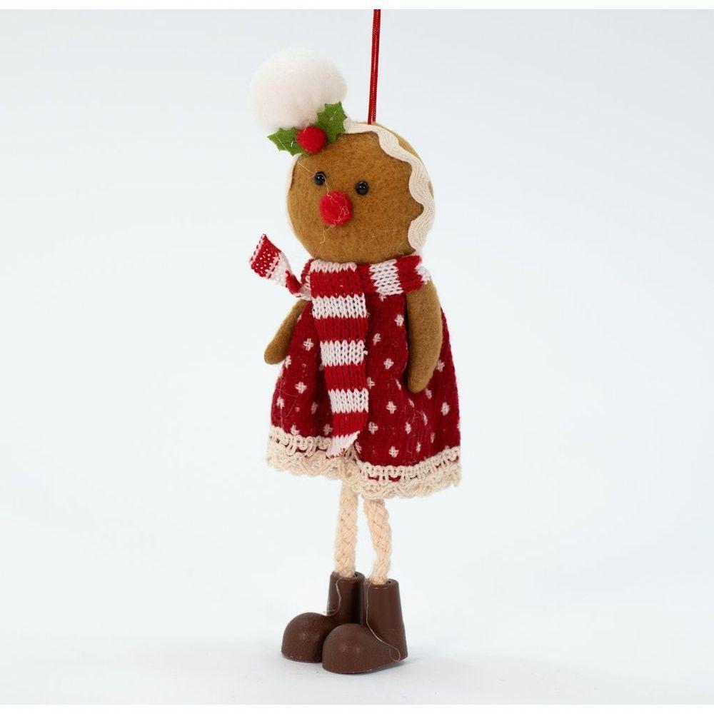 Kit Decoração Para árvore De Natal 9 Biscoitos Pendente 17cm - 5