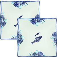 Kit 4 Tigela Sobremesa Bowl Praia Peixe Oceano Náutico 14cm - 1