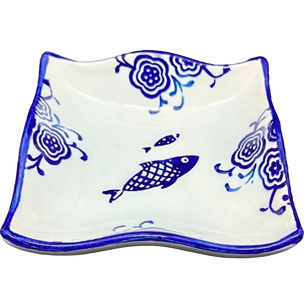 Kit 4 Tigela Sobremesa Bowl Praia Peixe Oceano Náutico 12cm - 4