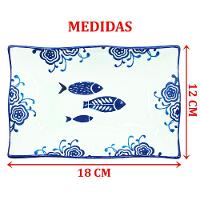 Kit 10 Petisqueiras Bowl Pequena Travessa Oceano Peixe 200ml - 2
