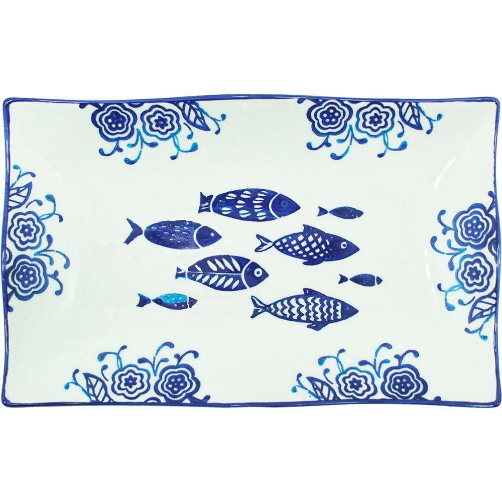 Kit 12 Petisqueiras Bowl Média Travessa Oceano Peixe 350ml - 3