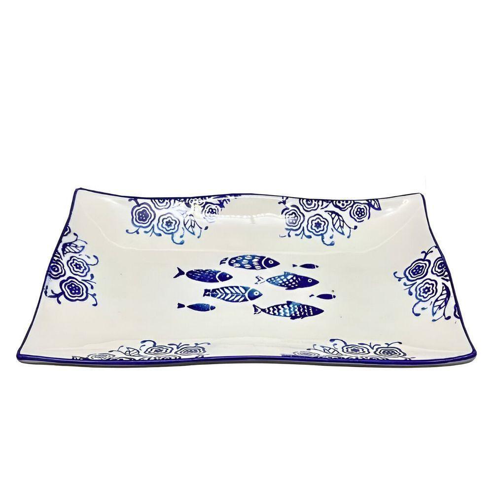 Kit 6 Petisqueiras Bowl Grande Travessa Oceano Peixe 550ml - 4