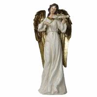 Anjo Decorativo Violinista Musico Resina Enfeite Natal 38cm - 1