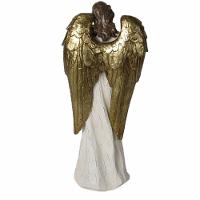 Anjo Decorativo Violinista Musico Resina Enfeite Natal 38cm - 3