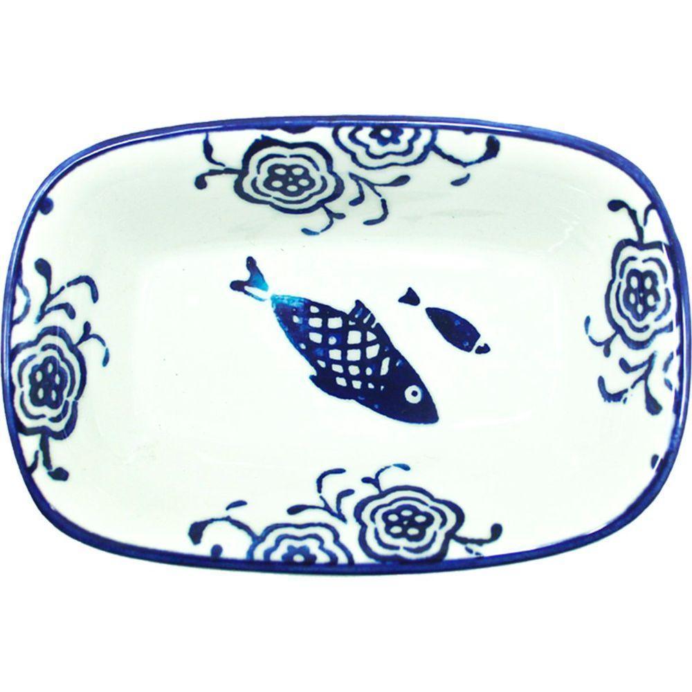 Kit 6 Petisqueiras Travessa Pequena Bowl Peixe Oceano 100ml - 3