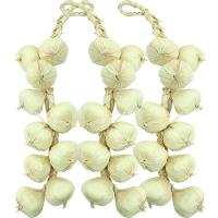 Kit 6 Tranças De Alho Artesanal Decoração Artificial 42cm - 1