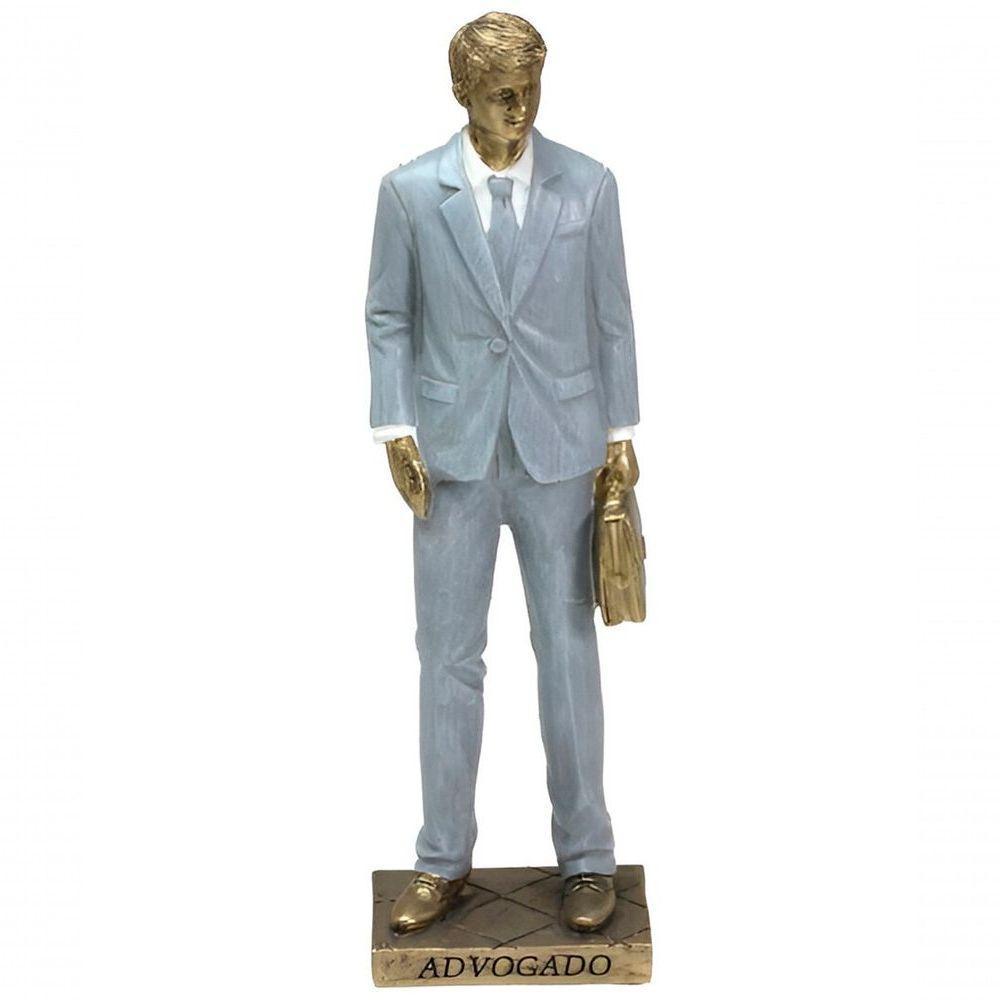 Estatueta Profissão Advogado Escultura Resina Enfeite 25cm - 1