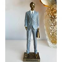Estatueta Profissão Advogado Escultura Resina Enfeite 25cm - 4