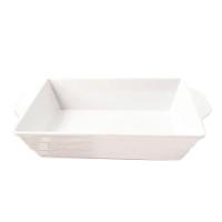 Kit 02 Travessas Melamina Retangular Branca 2,1 Ml - 1
