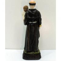 Estatueta Imagem Santo Antônio De Pádua Resina Enfeite 16cm - 3