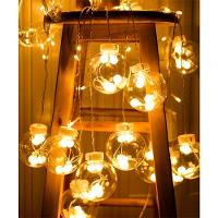 Pisca Decorativo Cordão Varal 12 Lâmpadas Com Led Amarelo 3m