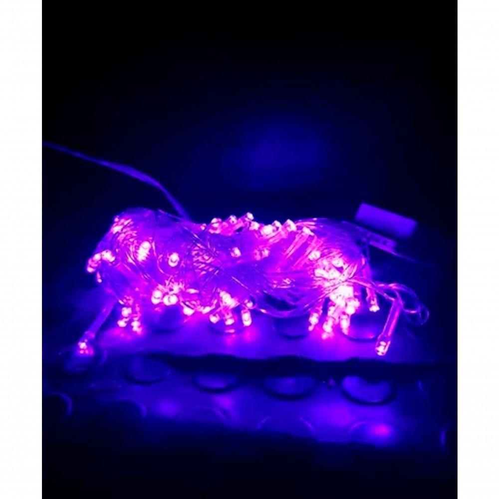 Pisca Cordão 100 Lâmpadas Led Roxo 9 Metros 8 Funções E 220v - 3