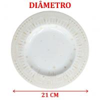 Jogo Prato Sobremesa Lanche 6pçs 6 Pessoas Capodanno 21cm - 2