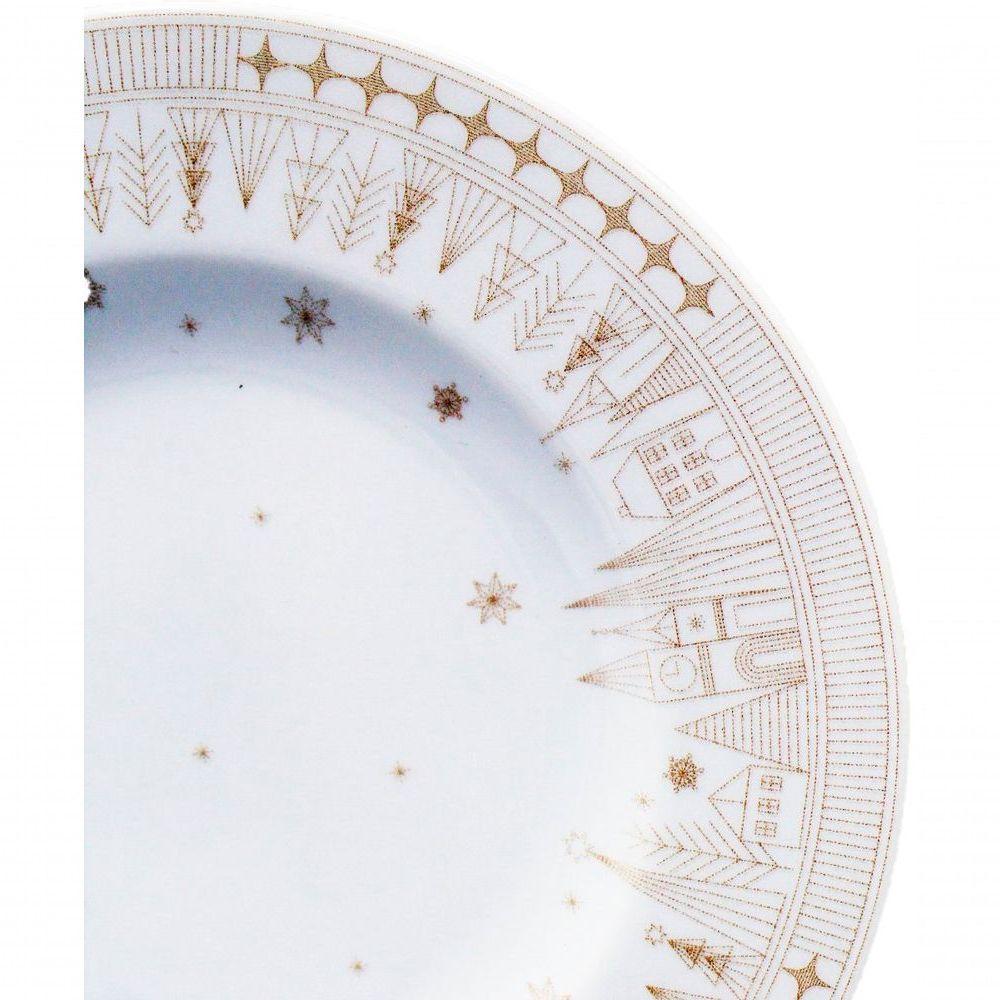 Jogo Prato Sobremesa Lanche 8pçs 8 Pessoas Capodanno 21cm - 4