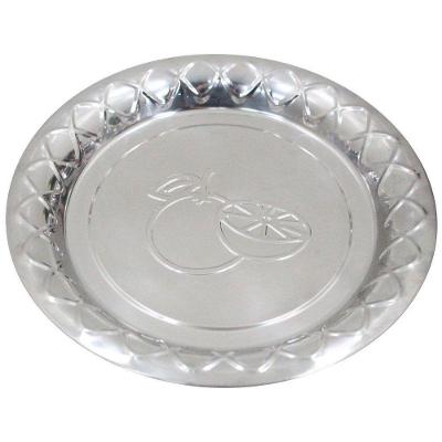 Bandeja Em Aço Inox Redonda 22cm
