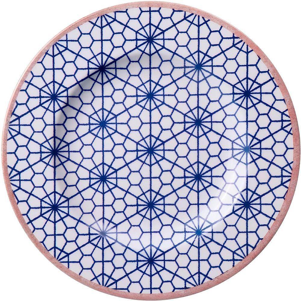 Jogo Pratos Sobremesa Lanche 6pçs 6 Pessoas Abstratta 21cm - 1