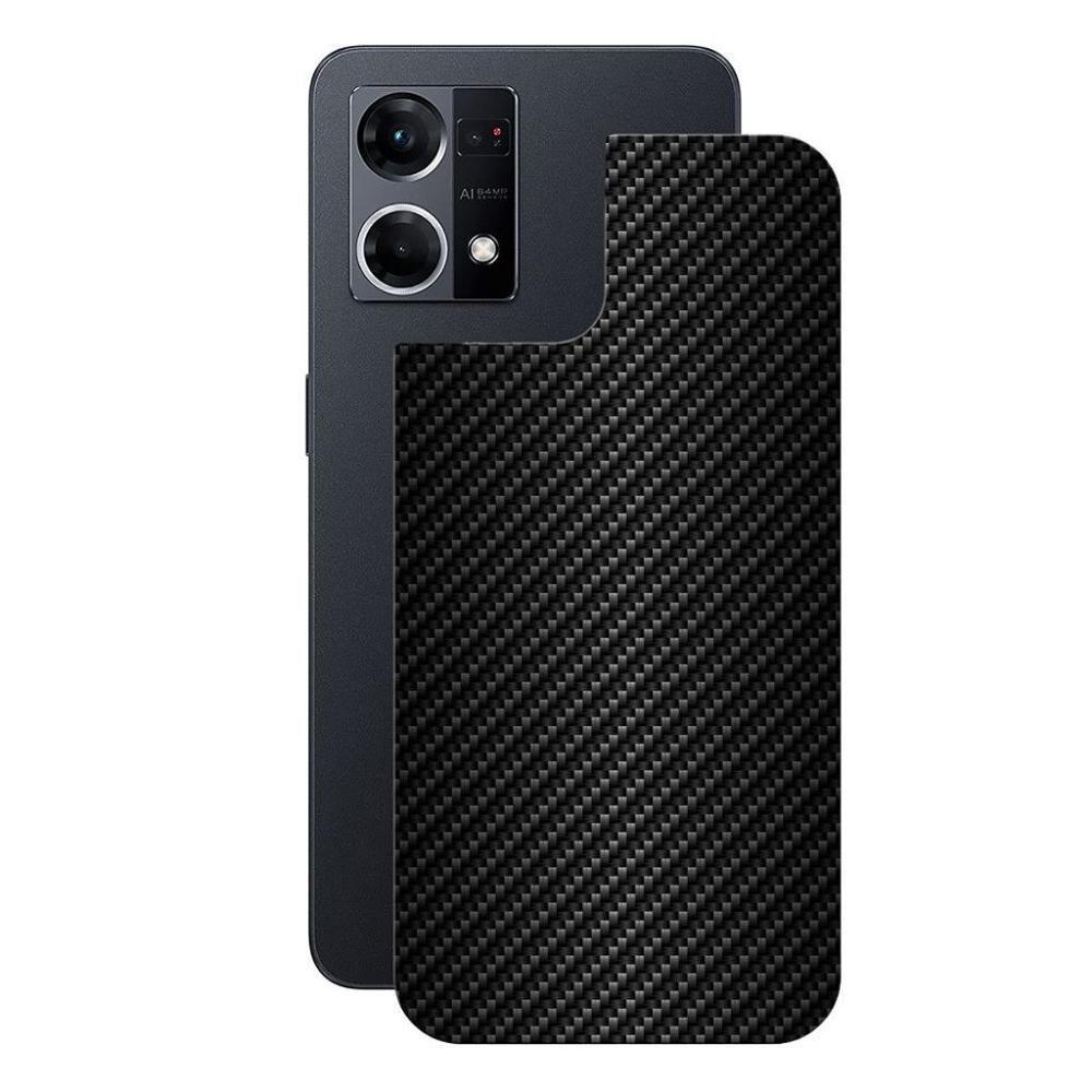 Película Para Oppo Reno 7 - Traseira De Fibra De Carbono Preta - Gshield - 1