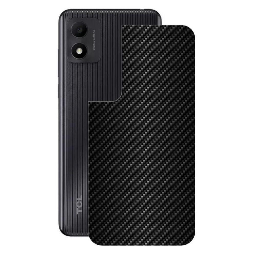 Película Para Tcl 305i - Traseira De Fibra De Carbono Preta - Gshield - 1