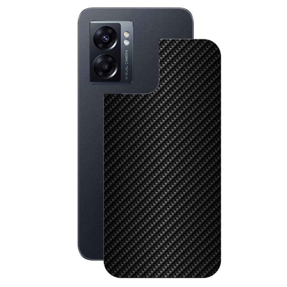 Película Para Oppo A77 - Traseira De Fibra De Carbono Preta - Gshield - 1