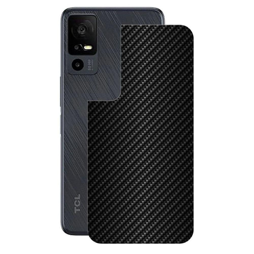 Película Para Tcl 40 R 5g - Traseira De Fibra De Carbono Preta - Gshield - 1