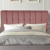 Painel Estofada Kiara 160cm Queen Size Box Quarto Suede Rose Gold - Gat Magazine - 1