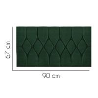 Painel Estofada Istambul Botão Capitonê 90cm Solteiro Para Cama Box Quarto Suede Verde - Gat Magazine - 2