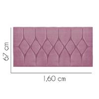 Painel Estofada Istambul Botão Capitonê 160cm Queen Size Para Cama Box Quarto Suede Rosa Bebê - Gat Magazine - 2