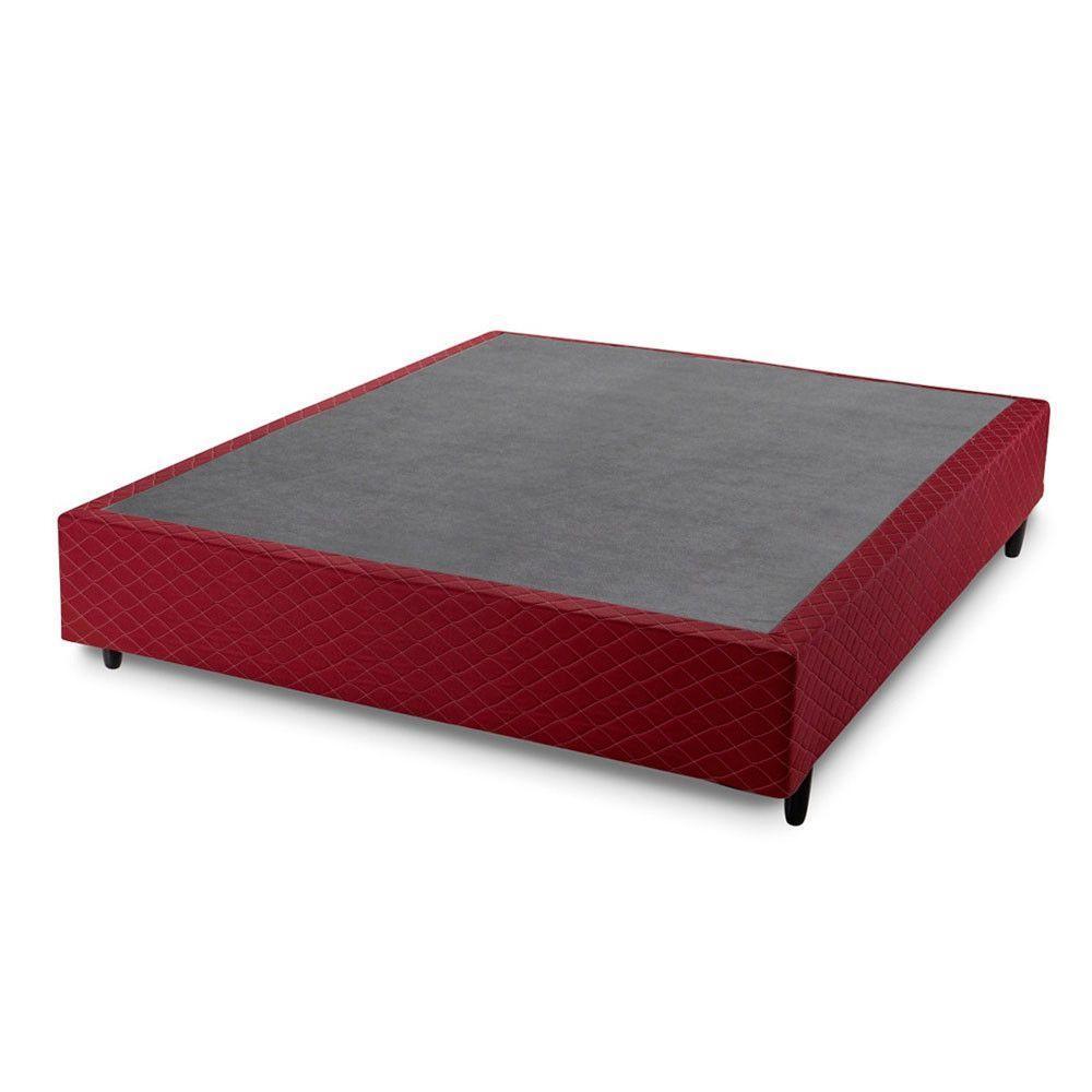Base Para Cama Absoluto Box Sommier 30x138x188 Hellen Vermelho - 1