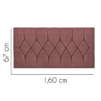 Painel Estofada Istambul Botão Capitonê 160cm Queen Size Para Cama Box Quarto Suede Rose Gold - Gat Magazine - 2