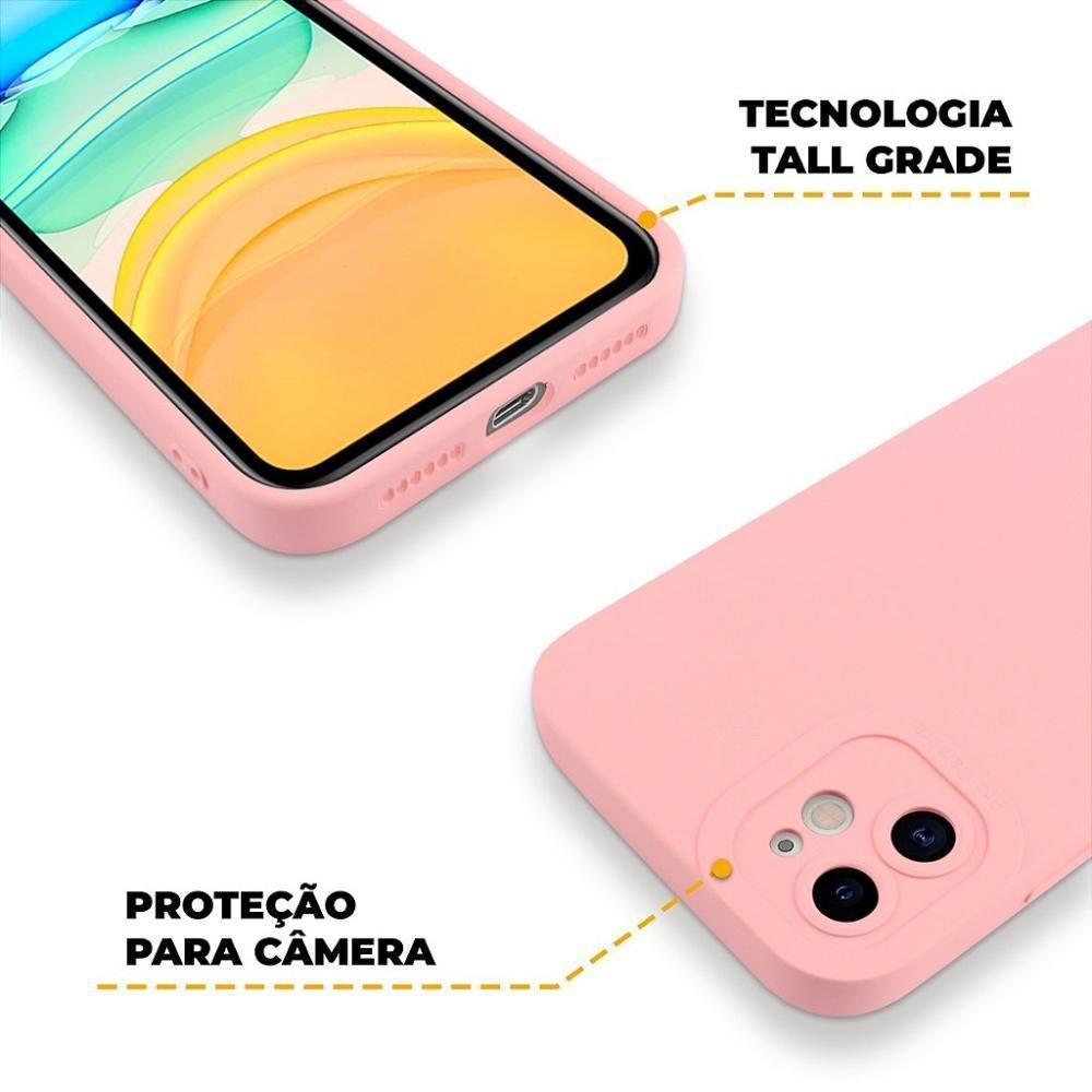 Kit Capa Silicon Cloud Rosa E Pelicula Hydrogel Hd Para Iphone 11 - Gshield - 7