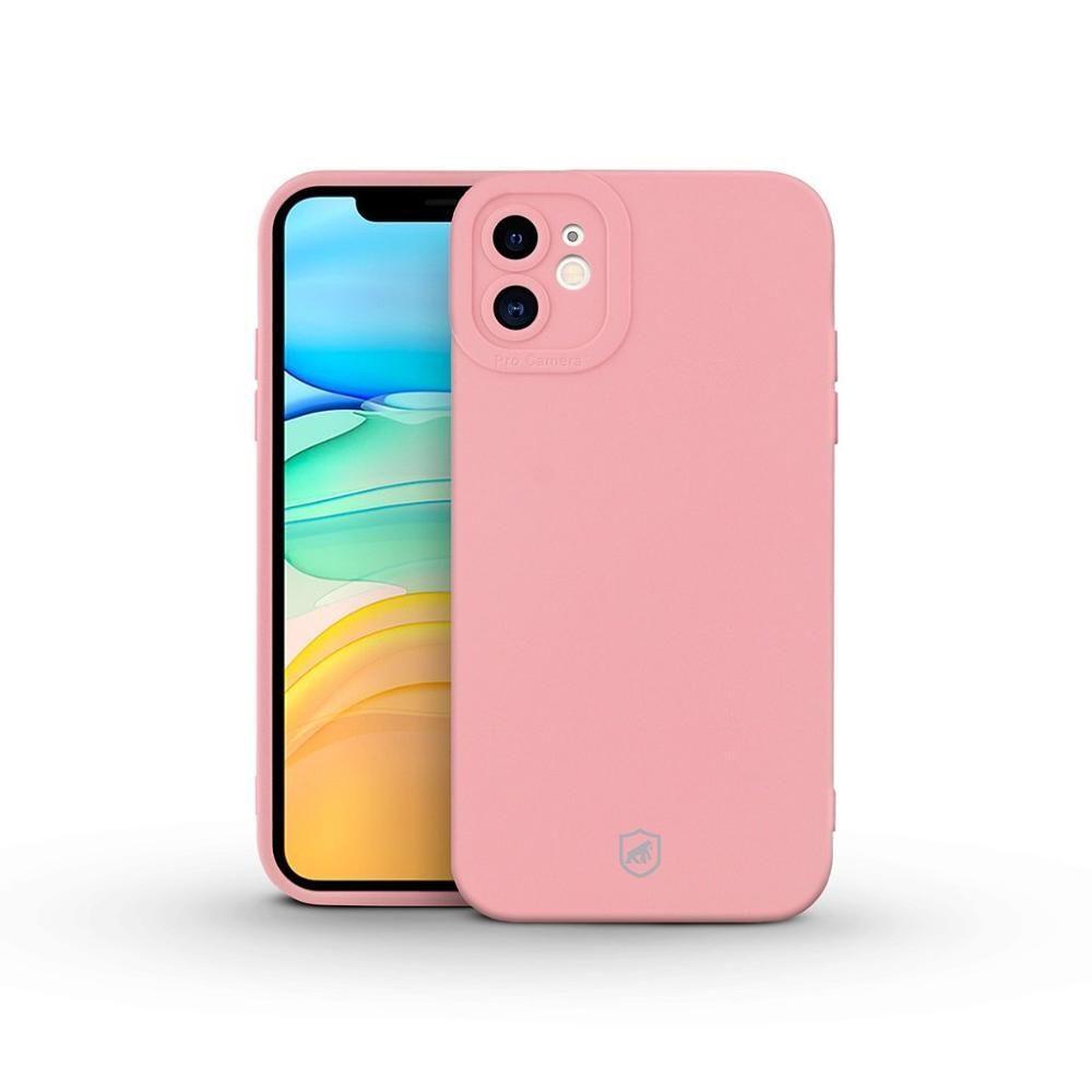 Kit Capa Silicon Cloud Rosa E Pelicula Hydrogel Hd Para Iphone 11 - Gshield - 9