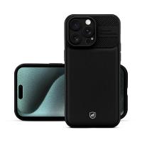 Kit Capa Symetric Preta E Pelicula Ultra Glass Preta Para Iphone 15 Pro Max - Gshield - 8