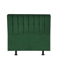 Cabeceira Estofada Kiara 90cm Solteiro Box Quarto Suede Verde - Gat Magazine - 1