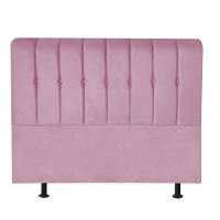 Cabeceira Estofada Kiara 195cm King Size Box Quarto Suede Rosa Bebê - Gat Magazine - 3