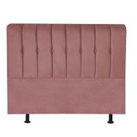 Cabeceira Estofada Kiara 160cm Queen Size Box Quarto Suede Rose Gold - Gat Magazine - 3