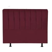 Cabeceira Estofada Kiara 160cm Queen Size Box Quarto Suede Bordô - Gat Magazine - 3