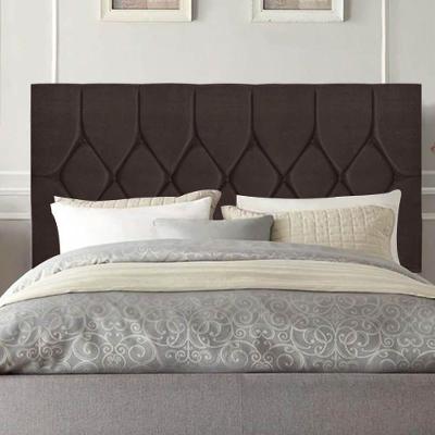 Cabeceira Estofada Istambul Capitonê 195cm King Size Box Quarto Corino Marrom - Gat Magazine