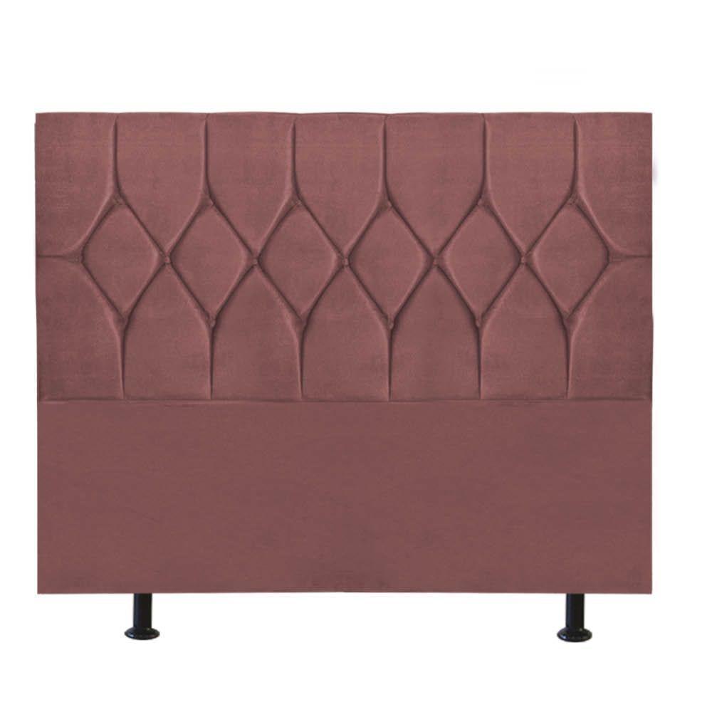 Cabeceira Estofada Istambul Capitonê 195cm King Size Box Quarto Suede Rose Gold - Gat Magazine - 2