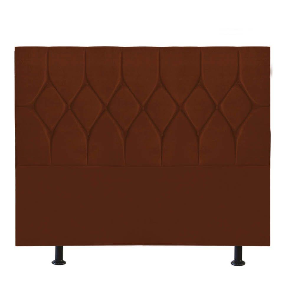 Cabeceira Estofada Istambul Capitonê 195cm King Size Box Quarto Suede Terracota Telha - Gat Magazine - 3