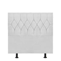 Cabeceira Estofada Istambul Capitonê 100cm Solteiro Box Quarto Corino Branco - Gat Magazine - 1