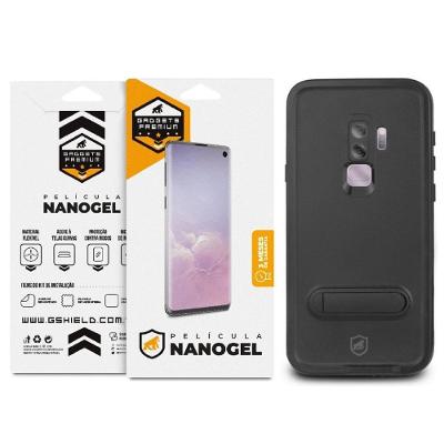 Kit Capa à Prova D'água E Película De Nano Gel Dupla Para Samsung Galaxy S9 - Gshield