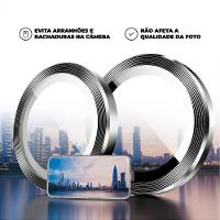 Protetor De Lente Para Iphone 14 Pro - One Armor - Frame Para Câmera - Prata - Gshield - 2