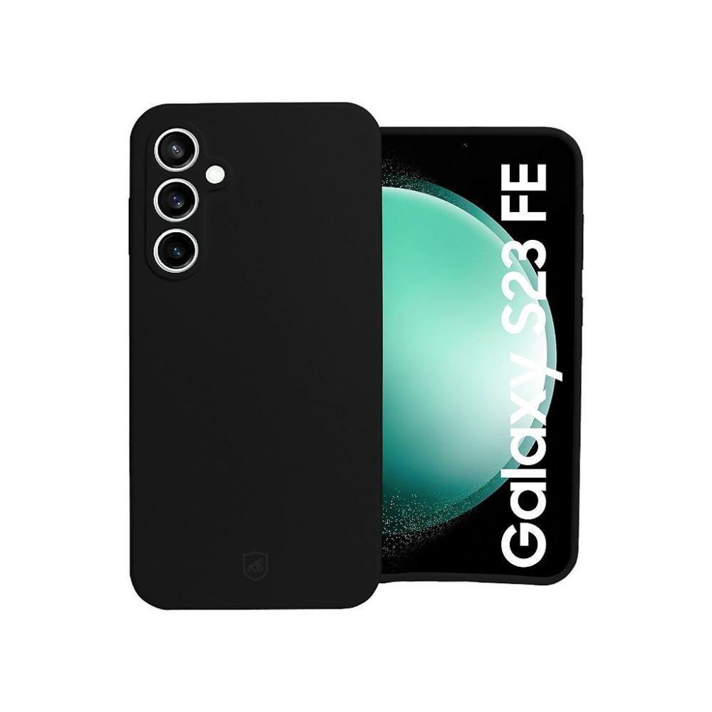 Capa Para Samsung Galaxy S23 Fe - Silicon Premium Preta - Gshield - 1