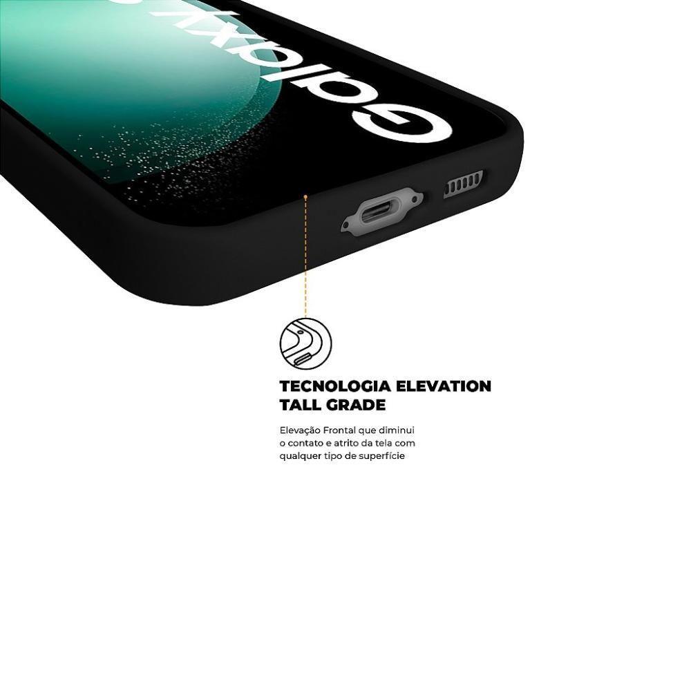 Capa Para Samsung Galaxy S23 Fe - Silicon Premium Preta - Gshield - 4