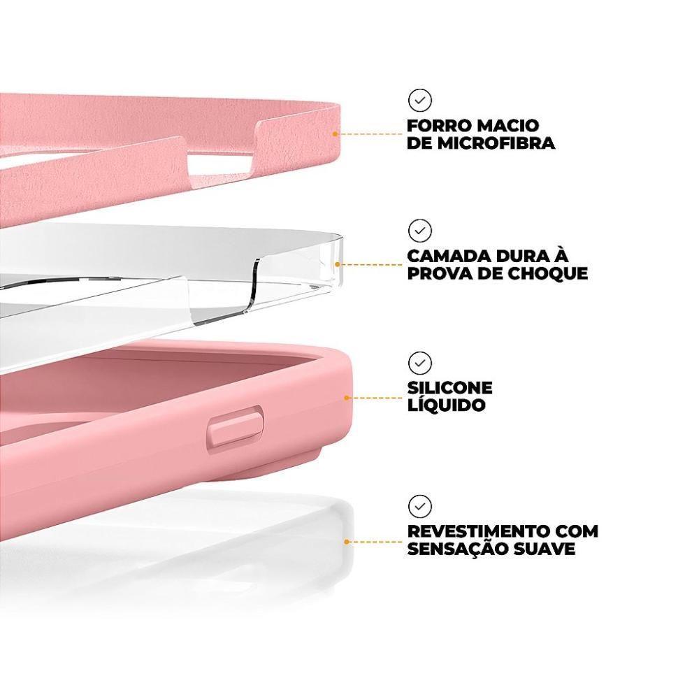 Capa Para Iphone 15 - Silicon Premium Rosa - Gshield - 4