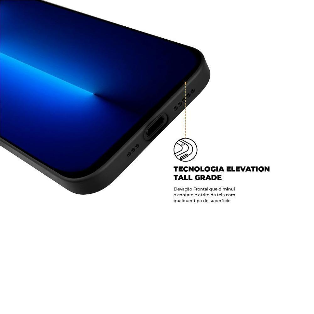 Capa Para Iphone 13 Pro Max - Silicon Premium Preta - Gshield - 3
